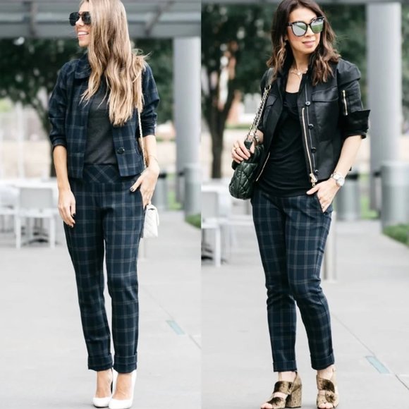 CAbi plaid ankle pants sz14 - Picture 1 of 15